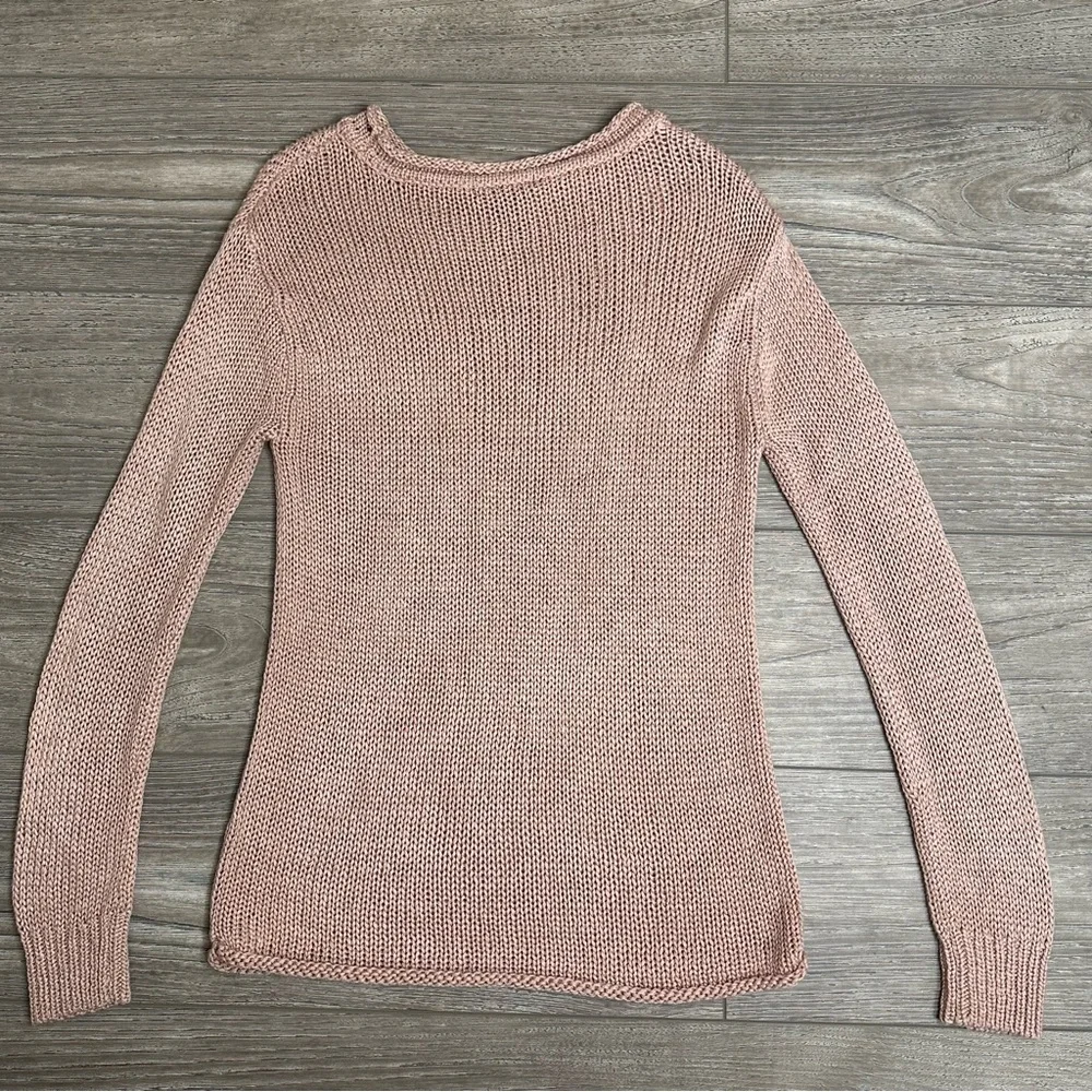 Y2K Forever 21 Women's Blush Pink Long Sleeve Sweater Soft Stretch Size S - Picture 3 of 3